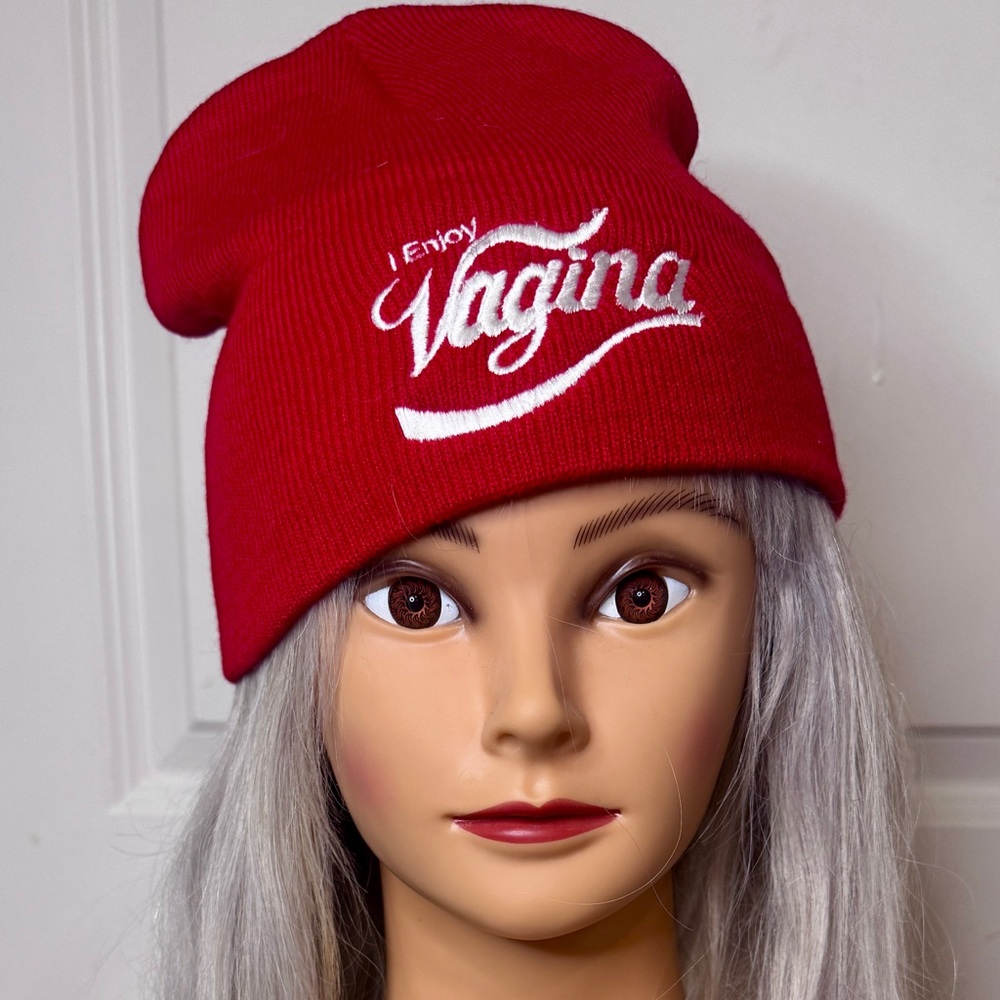 ENJOY V Red Beanie Hat